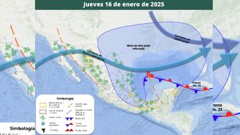 Clima del 16 de enero en México