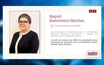 Raquel Buenrostro | YouTube: Claudia Sheinbaum Pardo