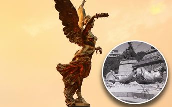 En 1957, el Ángel de la Independencia se cayó debido a un sismo de magnitud 7.8 que generó severos daños en la capital | Especial