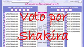Colocar nombres de artistas puede causar la nulidad del voto | Especial