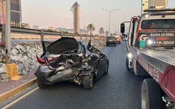 Accidente vial a la altura del sector Obispado. | Pedro Delgado