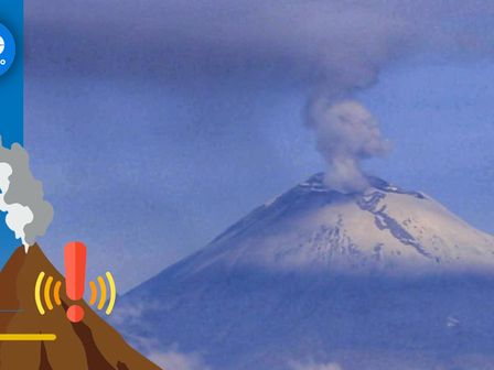 El volcán Popocatépetl ha perdido su manto nevado hoy 10 de octubre / Andrés Lobato