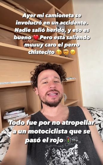Luisito Comunica sufrió un choque por culpa de una camioneta