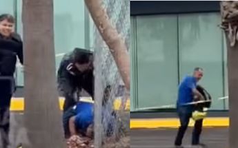 El hombre huía cuando fue alcanzado luego de caer