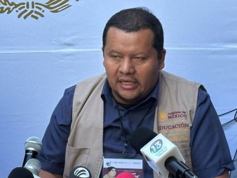 Miguel Moreno Badajos, titular de Coordinación Nacional de Becas para el Bienestar en Jalisco. | Roberto Hurtado