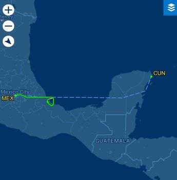 El vuelo se dirigía a Cancún pero presentó una falla técnica | Especial