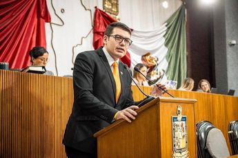 Baltazar Martínez durante una de sus intervenciones en el Congreso de Nuevo León como diputado local. | Archivo