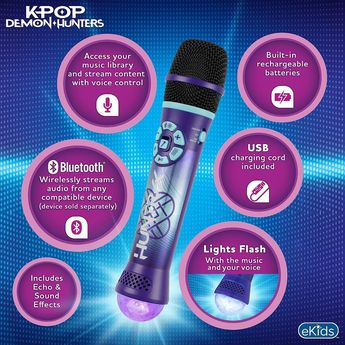 Características del micrófono karaoke de Las Guerreras Kpop.