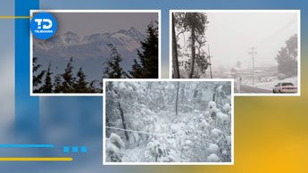 Las zonas altas del Estado de México se pintaron de blanco por la caída de nieve | Especial