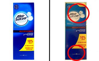 Presentación de la caka de Alka Seltzer de 100 tabletas más 10 / Especial