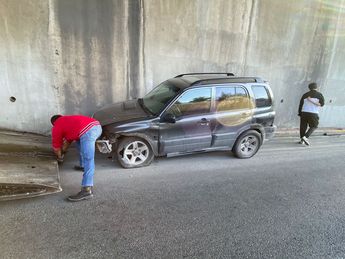 Accidente vial en avenida Constitución. | Pamela Villanueva