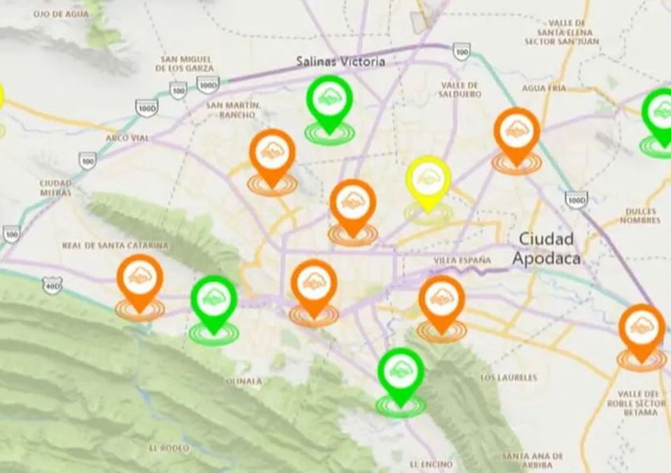 Continúa mala calidad del aire en Área Metropolitana de Monterrey