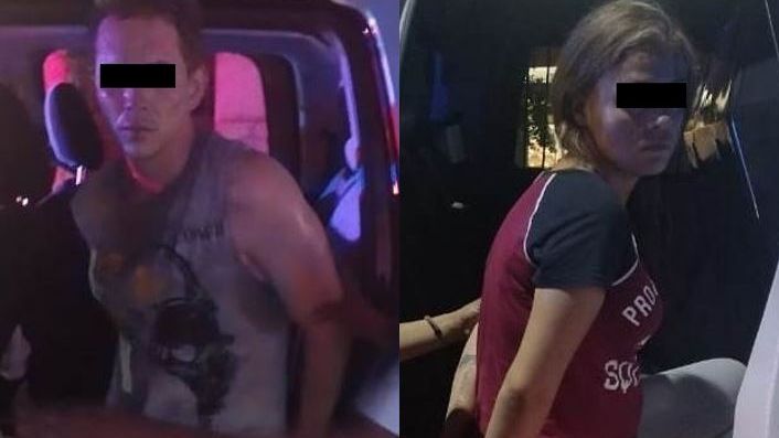 Jesús Esteban y María Elena, ambos de 22 años de edad, fueron detenidos por la Policía de Monterrey. | Cortesía
