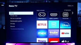 La pantalla Roku te permite conectarte a un gran variedad de aplicaciones.
