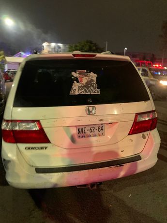 Coche en el supuestamente iban bebiendo los acusados / Lauro Galicia