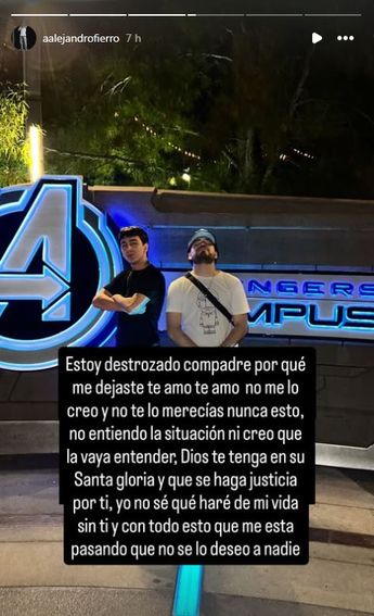 Alejandro Fierro compartía un proyecto junto a César Gastélum.