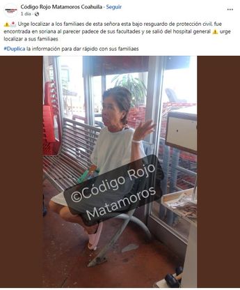 El director del Hospital General de Torreón mencionó que no se ha tenido ninguna referencia sobre sus familiares.