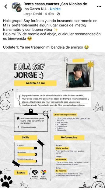 CV de Jorge David / Captura de pantalla