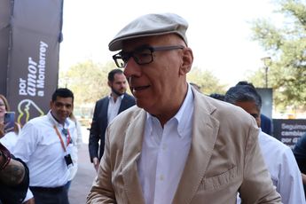 Dante Delgado durante su visita a Monterrey el sábado 23 de septiembre. | Jorge López