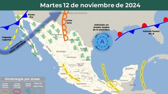 Clima México 12 noviembre 2024