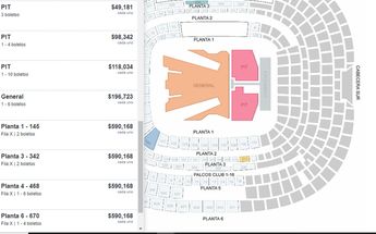 Precios en reventa para concierto de Bad Bunny /Captura de pantalla