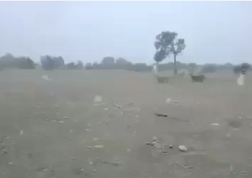 ¡En plena primavera! Cae aguanieve en Coahuila