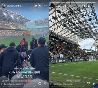 Captan a Peso Pluma en partido León vs Los Ángeles