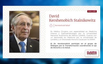 David Kershenobich, secretario de Salud | YouTube: Claudia Sheinbaum Pardo