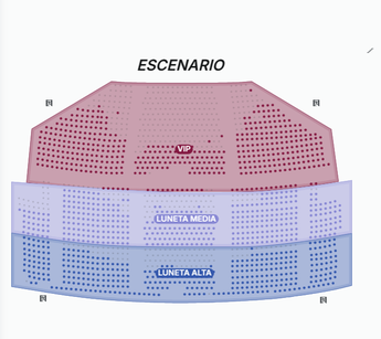 Distribución de asientos en Teatro Galerías | Telediario