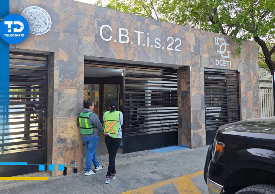 En el CBTIS 22 se realizó un operativo mochila tras la amenaza. | Francisco Zúñiga