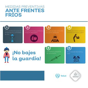 Medidas preventivas en temporada de frio / @saludjalisco