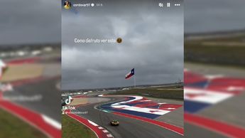 Sebastián Córdova en una carrera de autos en Texas / Captura