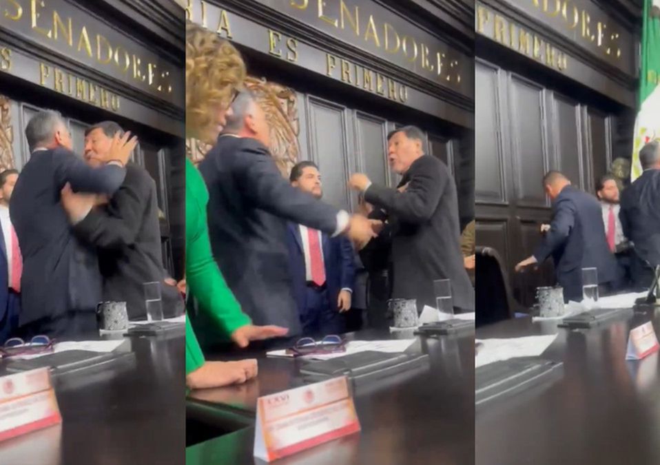 Gerardo Noroña fue agredido a golpes por parte de Alejandro Moreno en el Senado | Especial