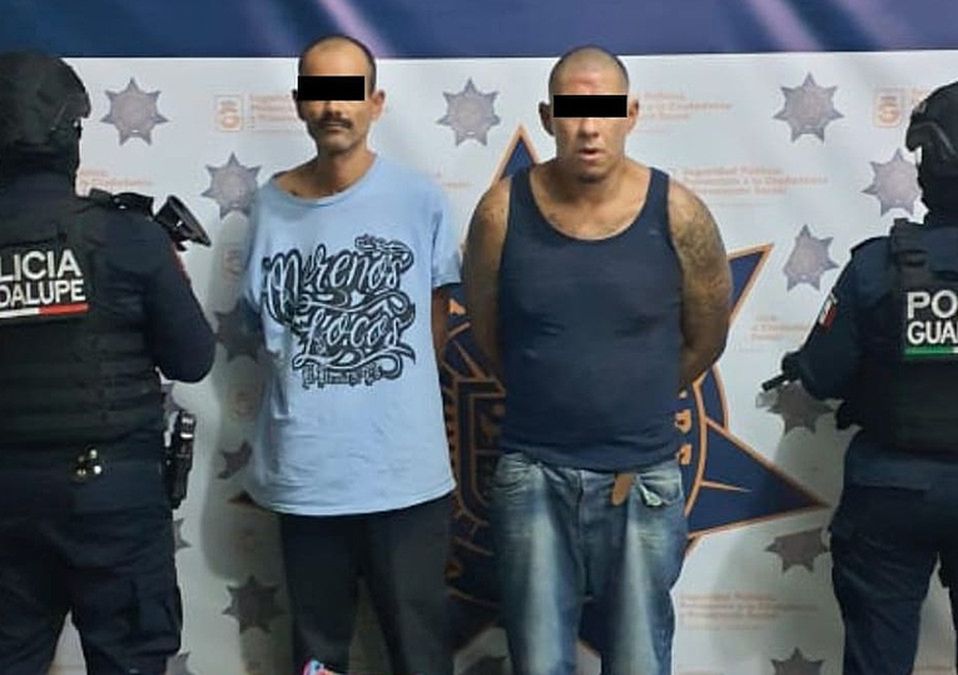 Los detenidos en Guadalupe fueron identificados como Luis Alberto y Francisco, ambos de 42 años. | Especial