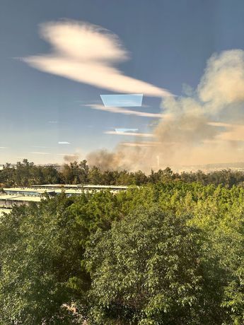 El cielo de Zapopan se vió opacado por los dos incendios de este martes. | Telediario Especial