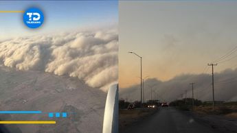 Tormenta de arena afecta vialidades en varios municipios