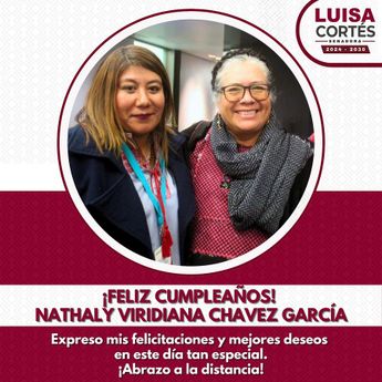 Senadora Luisa Cortés junto a su suplente, Nathaly Chávez / Cortesía