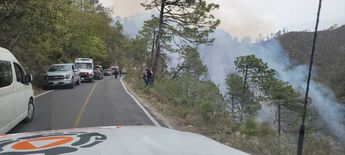 Al lugar acudieron elementos de Protección Civil de Nuevo León y de Santiago / Especial