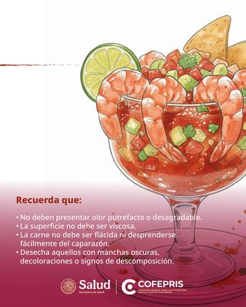 Recomendaciones para ingerir mariscos. | COFEPRIS