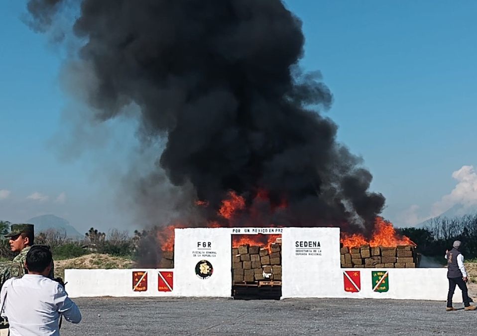 Incineración de más de 6 toneladas de droga | Cortesía