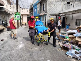 El hombre tuvo un contacto accidental con un cable aéreo que estaba conectado a la mufa de la casa. | Agustín Martínez