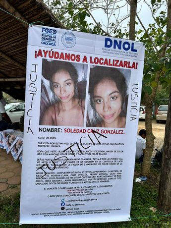 La ficha de búsqueda de Soledad Cruz fue emitida el pasado 1 de noviembre / Cortesía