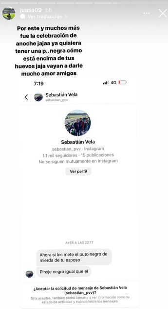 Esposa de Avilés Hurtado estalla en sus historias de Instagram