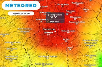 La temperatura máxima de la tarde del jueves será 31 °C en las alcaldías del centro y oriente de la CdMx / Meteored