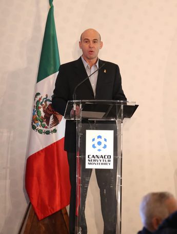 Fernando Canales Stelzer, presidente de la Cámara Nacional de Comercio de Monterrey. | Raúl Palacios