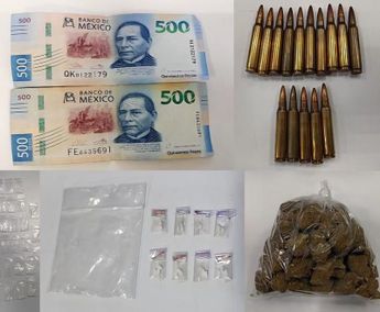 A 'El Pelón' le fueron aseguradas armas, dinero y droga durante su detención / Cortesía
