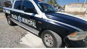 Patrulla de la Policía Municipal de Tonalá en el lugar de lo hechos | Juan Carlos Munguía