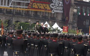 Presidente Andrés Manuel López Obrador en el Desfile Militar 2023 | Juan Carlos Bautista