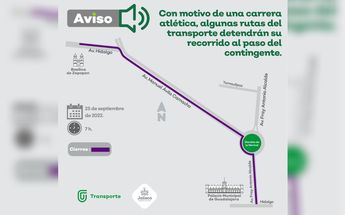Gráfico de las rutas / Secretaría de Transporte Público