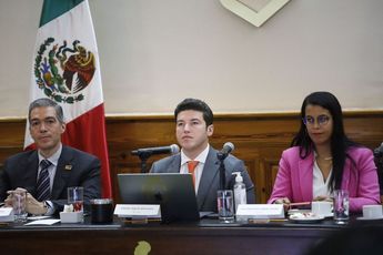 Samuel García durante una reunión del Consejo Nuevo León. | Jorge López